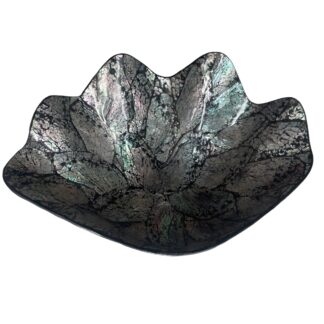 Paua shell leaf shape bowl